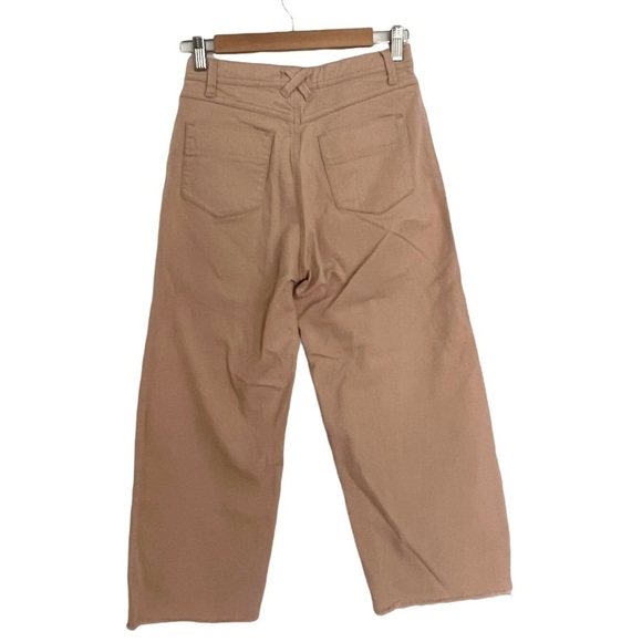 BDG High & Wide Peach Raw Hem Jeans - Picture 4 of 6